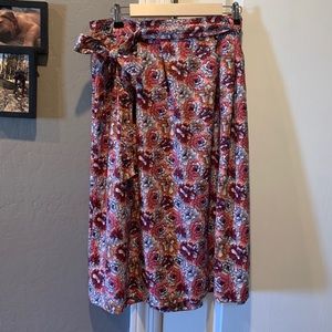 Banana Republic A Line Spring Floral Skirt